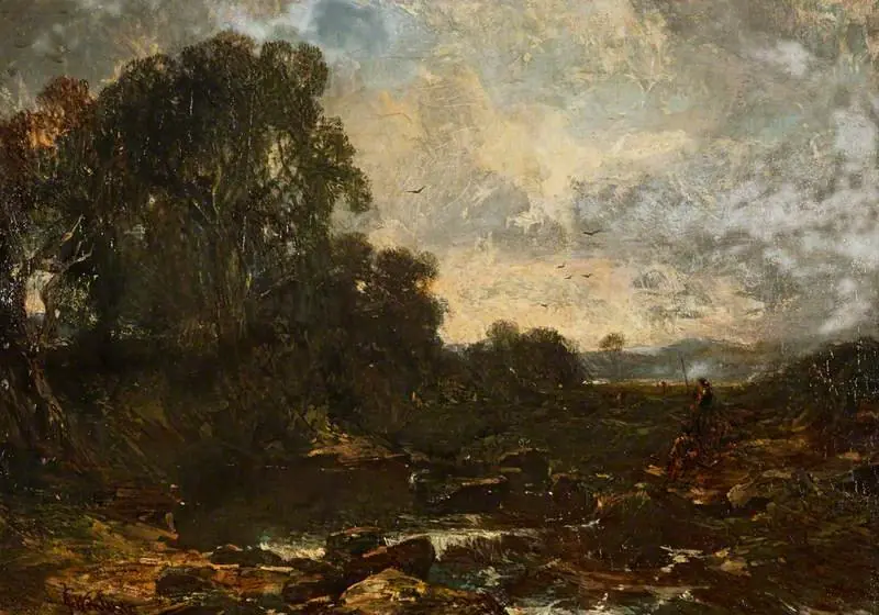 Riverside Landscape, by John Crawford Wintour