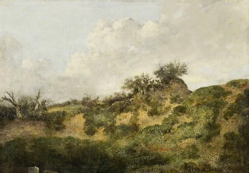 A Sandy Bank, by John Crome