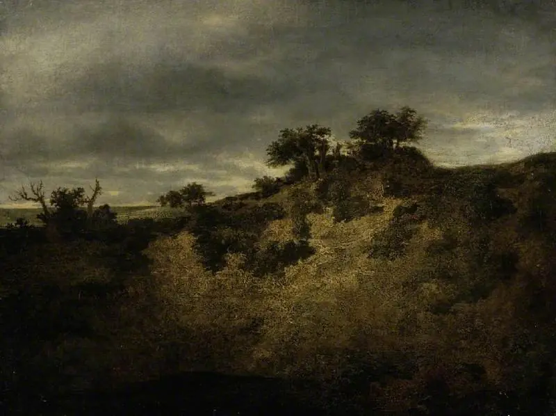 A sandy hollow, by John Crome