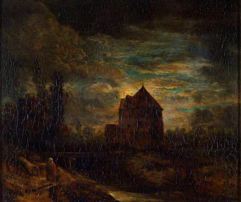 Moonlight near Norwich, by John Crome
