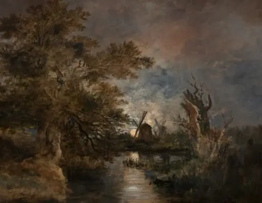 Moonlight on the Yare, by John Crome