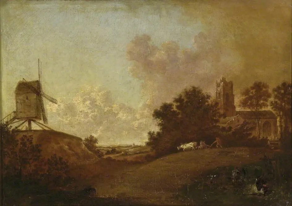 Old Orford Church and Mill, Suffolk