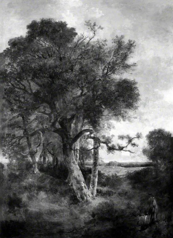 On the Skirts of the Forest, by John Crome, oil, 1804