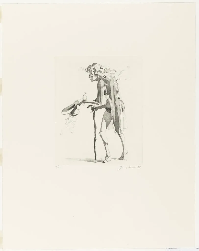 Untitled, by John Currin, ink, 2002