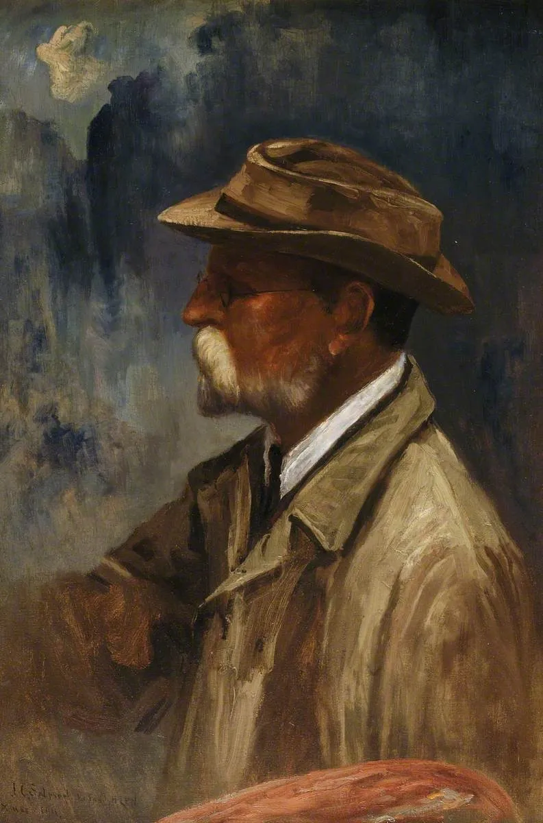Self Portrait, by John Cuthbert Salmon, oil, 1911