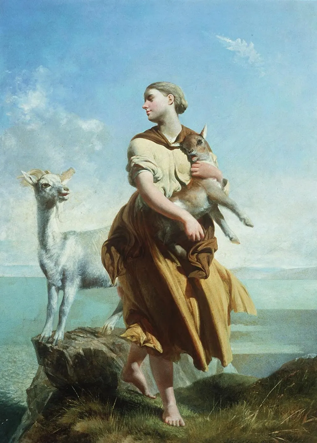 North Wales, by John Deffett Francis, oil, 1874