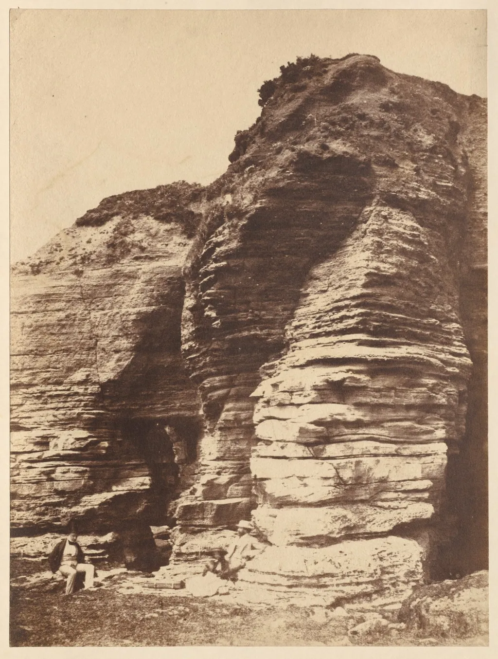 Rocks at Livermead near Torquay (England), by John Dillwyn Llewelyn, 1852