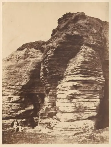 Rocks at Livermead near Torquay (England), by John Dillwyn Llewelyn