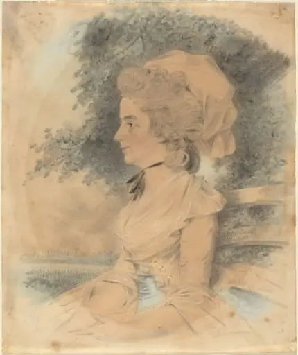 Mrs. George Mills, by John Downman