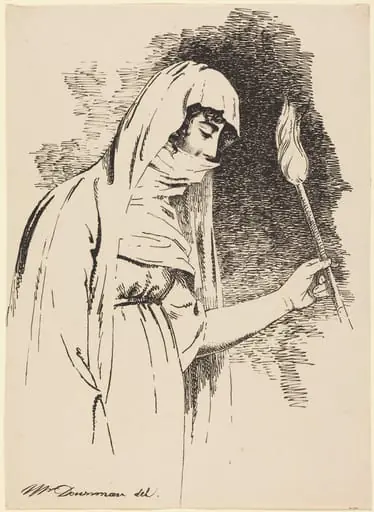 Oriental Woman, Holding a Torch, by John Downman