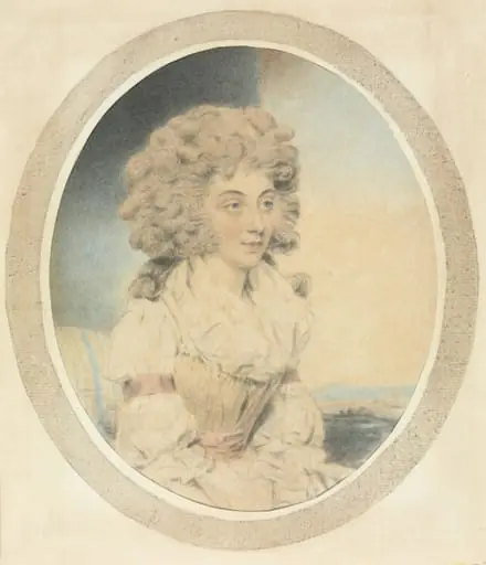 Seated Young Lady Facing Right, by John Downman