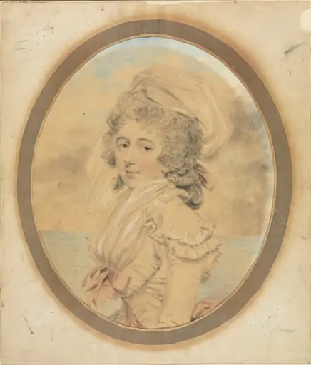 Young Lady with a Pink Bow on Her Bodice, by John Downman