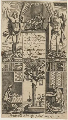 Frontispiece to Truth Brought to Light by Time, by John Droeshout
