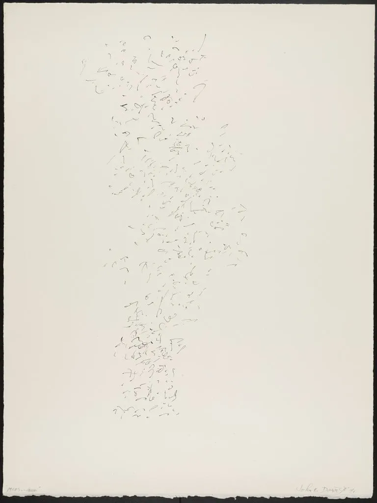 Untitled, by John Edward Dowell, ink, 1971