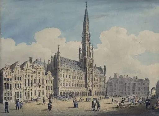 Hotel de Ville, Brussels, by John Edwin Oldfield