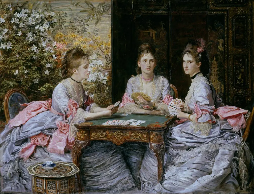 Hearts are Trumps, by John Everett Millais