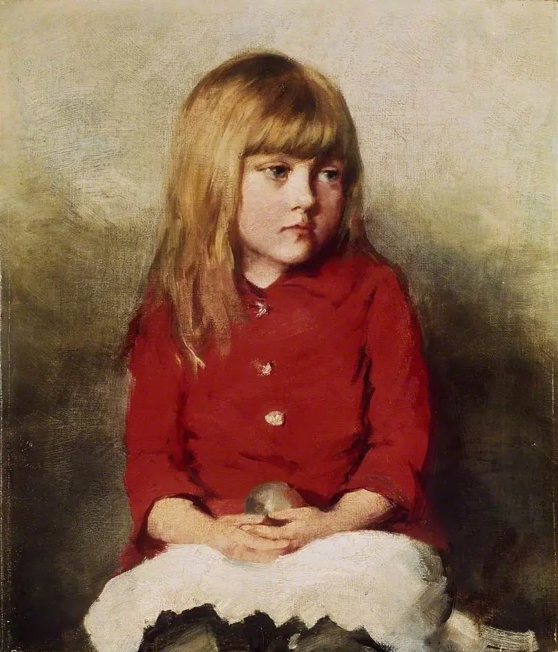 Portrait of a young Girl, by John Everett Millais