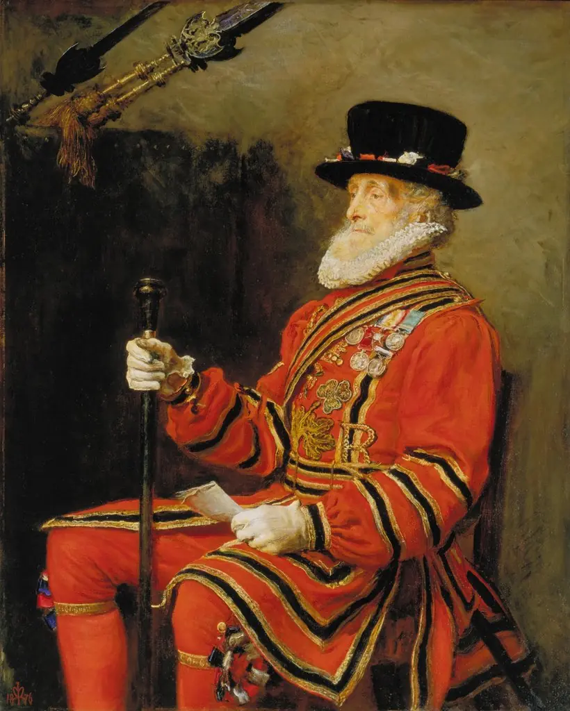 The Yeoman of the Guard, by John Everett Millais