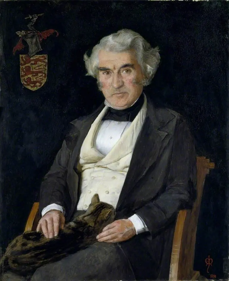Thomas Combe (1796–1872), by John Everett Millais