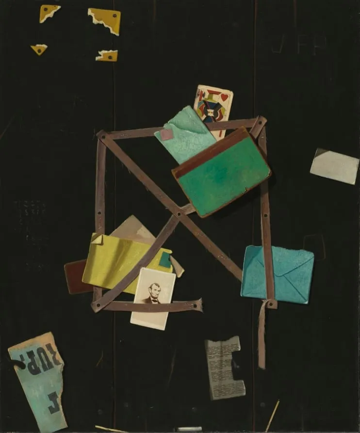 Card Rack with a Jack of Hearts, by John F. Peto, unspecified, 1895