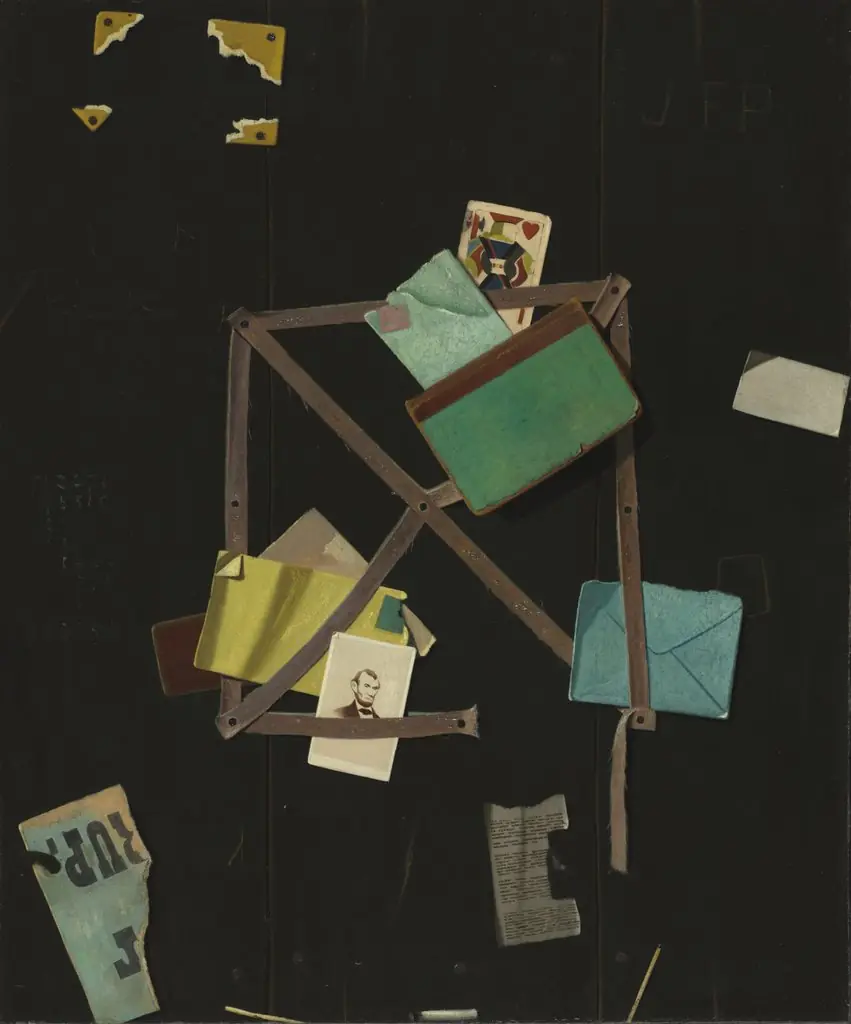 Card Rack with a Jack of Hearts, by John F. Peto