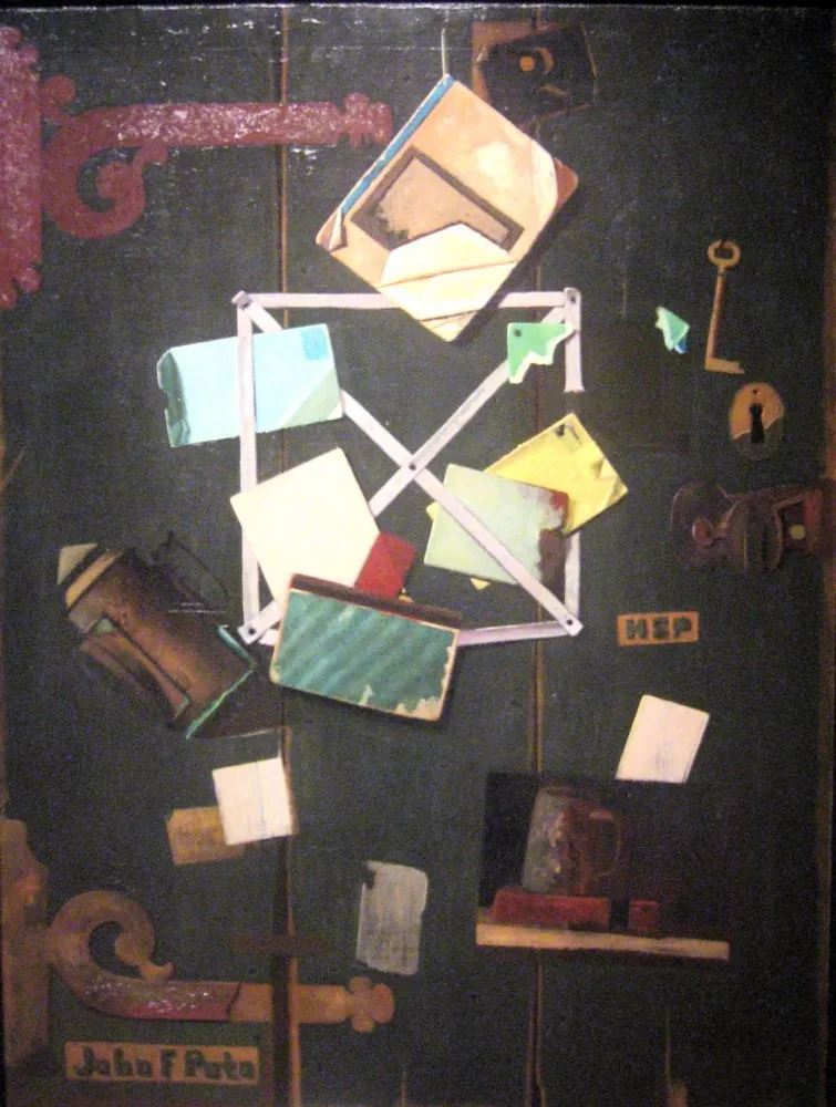 HSP's Rack Picture, by John F. Peto, oil, 1900