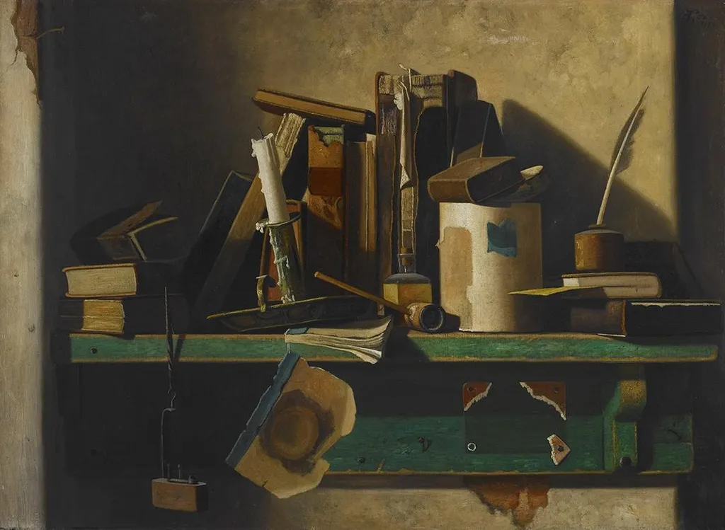 Old Companions, by John F. Peto, oil, 1904