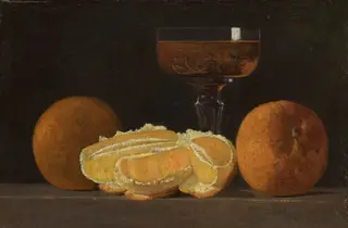 Still Life with Oranges and Goblet of Wine