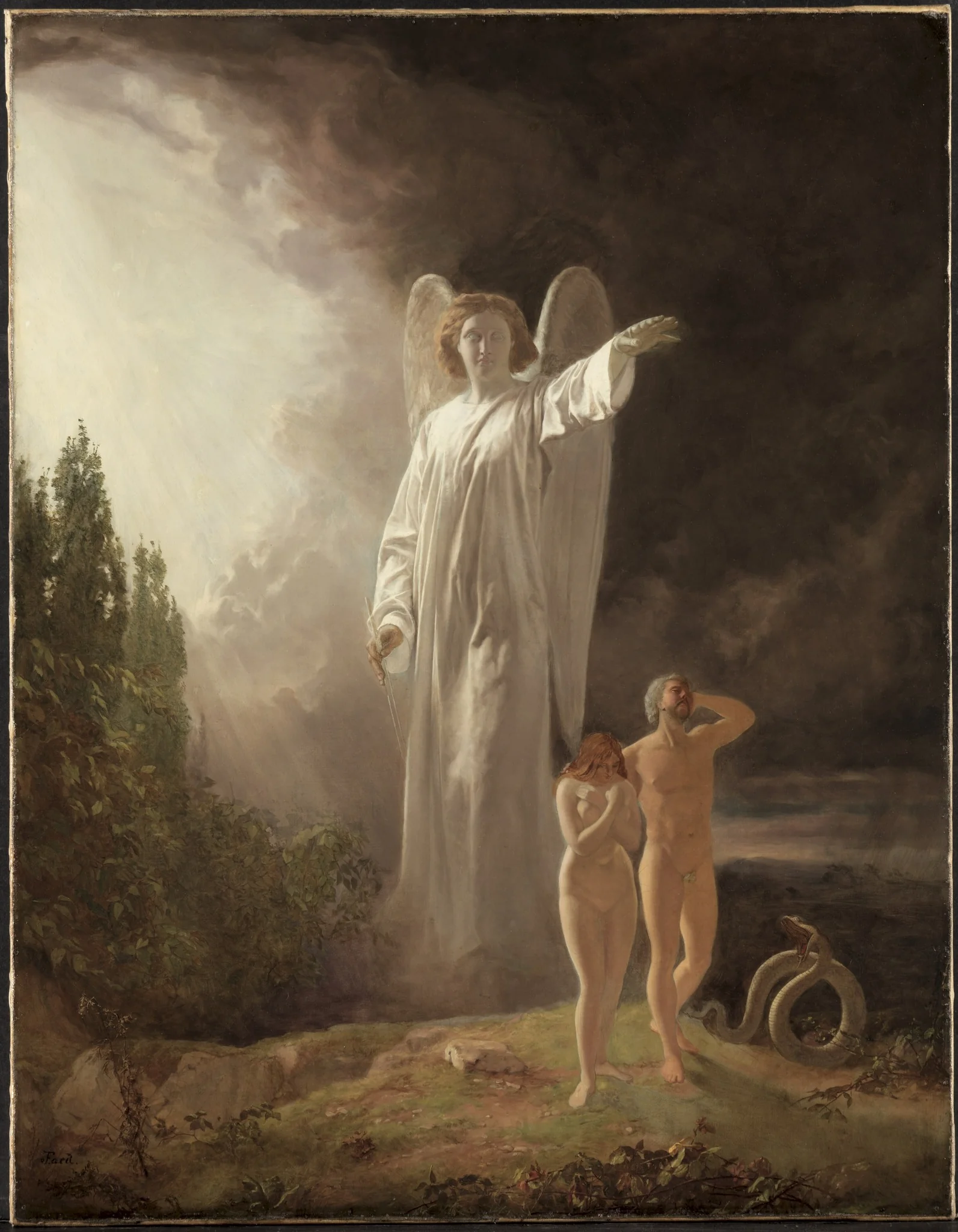 Expulsion of Adam and Eve — John Faed
