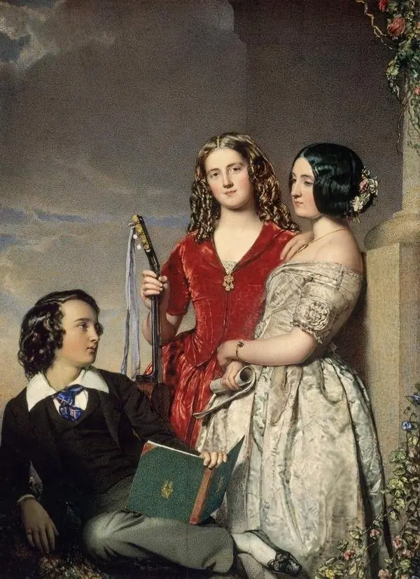 The Evening Hour (The Misses Bennie and Mr J. Noble Bennie), by John Faed