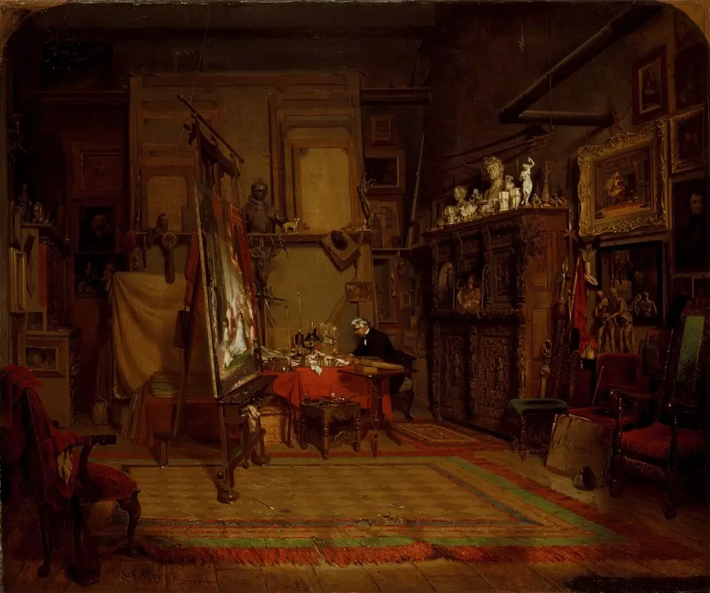 An Artist's Studio, by John Ferguson Weir