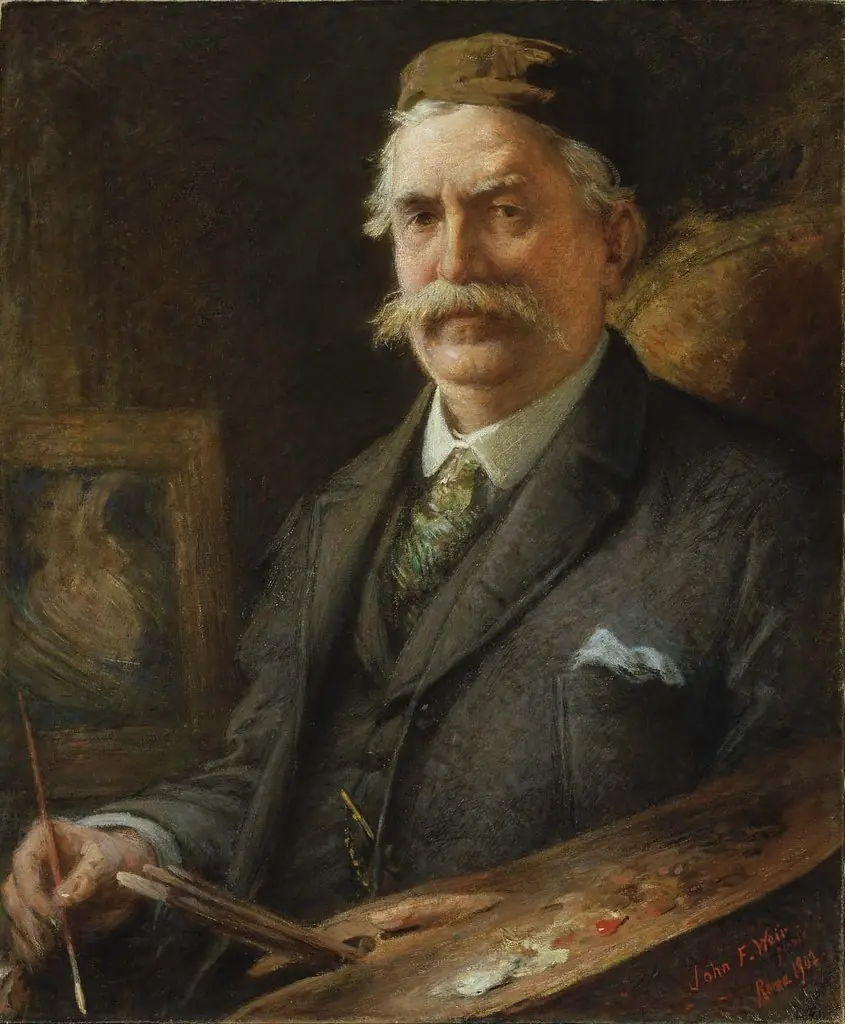 Elihu Vedder, by John Ferguson Weir
