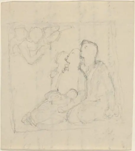A Family Addressed by Angels, by John Flaxman