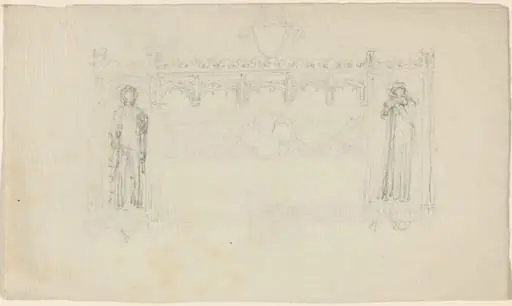 Design for the Simcoe Monument, Exeter Cathedral, by John Flaxman