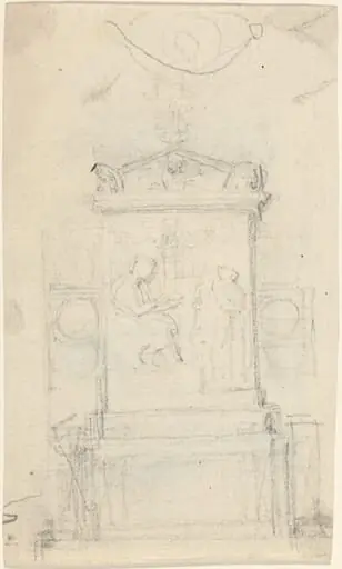 Design for the Tomb of Dr. Joseph Warton, by John Flaxman