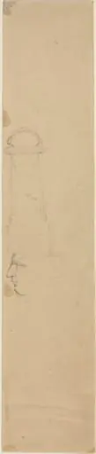 Face in Profile Facing Left and Monument, by John Flaxman