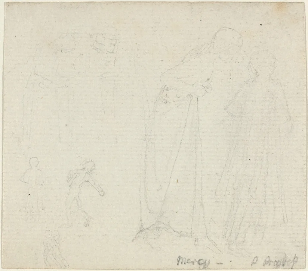Figure Studies, by John Flaxman, graphite, 1790