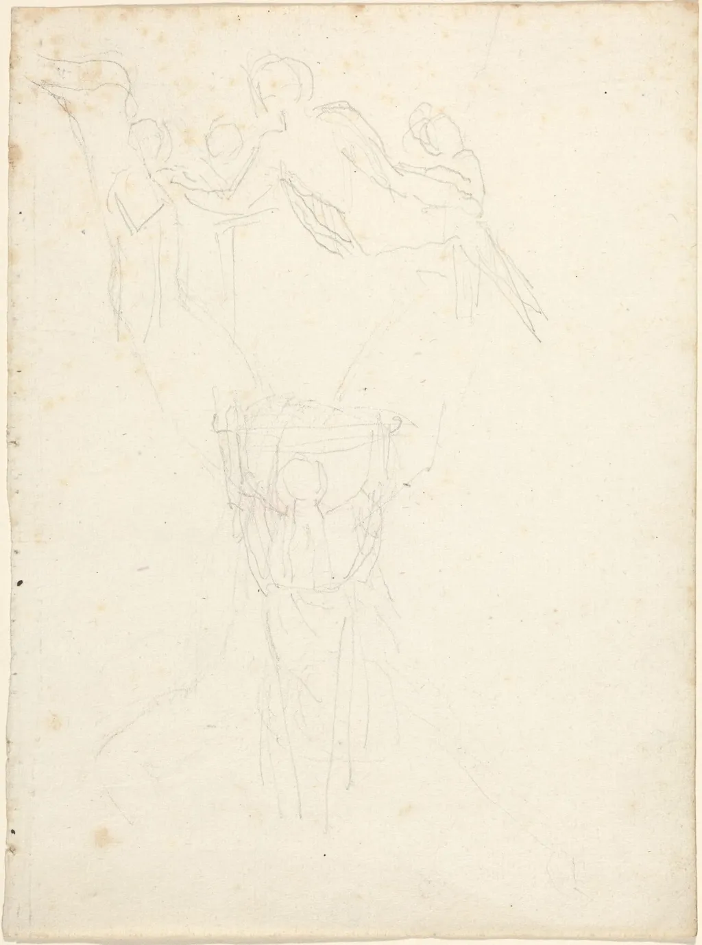 Figure Studies, by John Flaxman, graphite, 1790