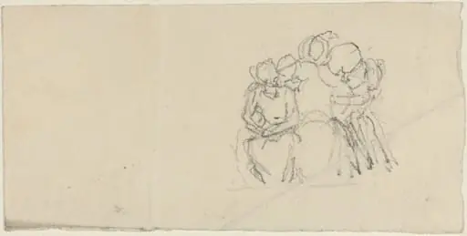 Group of Figures Surrounding Seated Figure, by John Flaxman