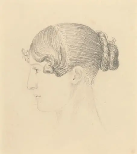 Head of a Woman (Theresa Turner?), by John Flaxman
