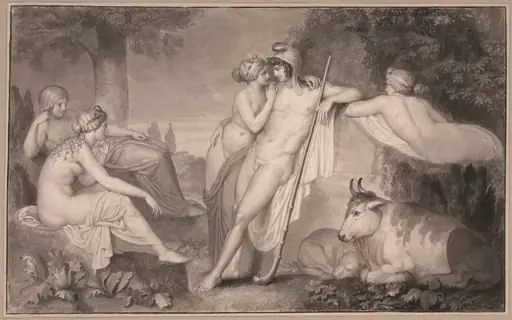 Paris and Oenone, by John Flaxman