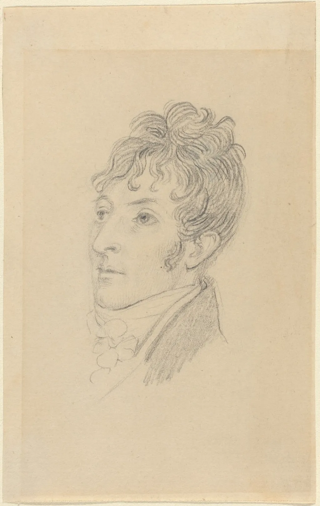 Portrait of a Man, by John Flaxman, graphite, 1790