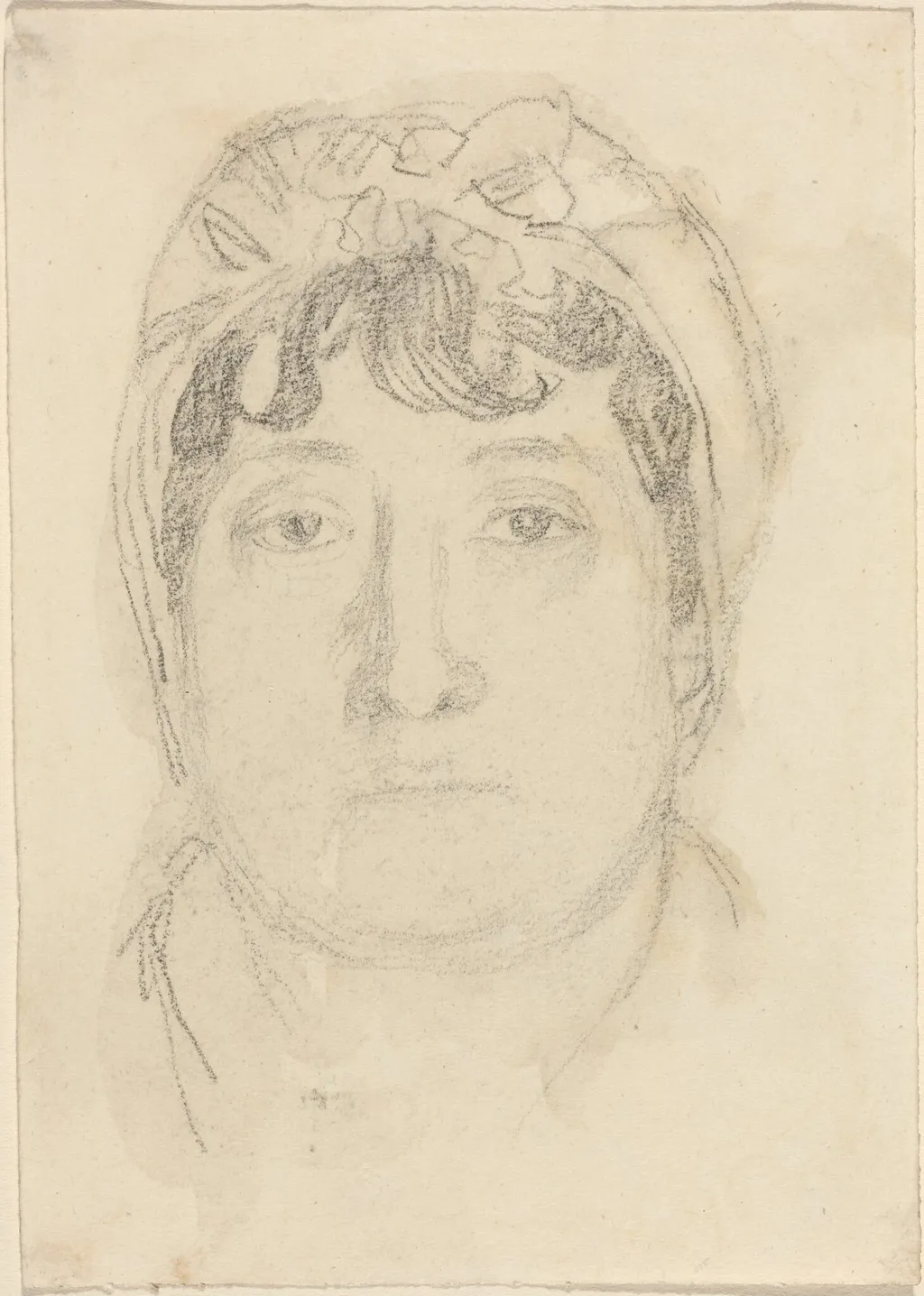Portrait of a Woman, by John Flaxman, graphite, 1790