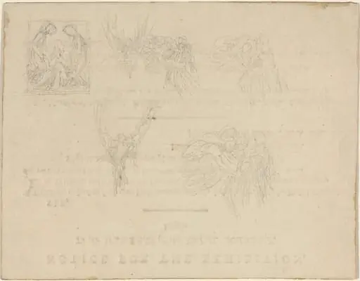 Sheet of Studies, by John Flaxman