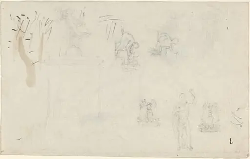 Sheet of Studies, by John Flaxman