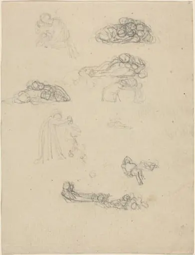 Sheet of Studies, by John Flaxman