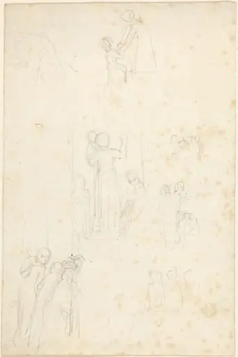 Sheet of Studies, by John Flaxman