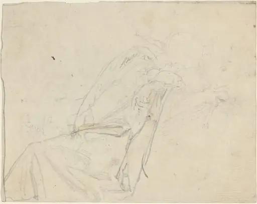 Sheet of Studies [recto and verso], by John Flaxman