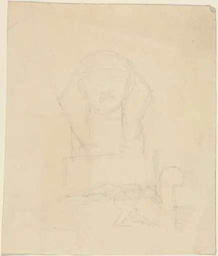 Sphinx with Reclining Figures in Foreground, by John Flaxman