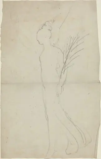 Striding Female with Palm, by John Flaxman